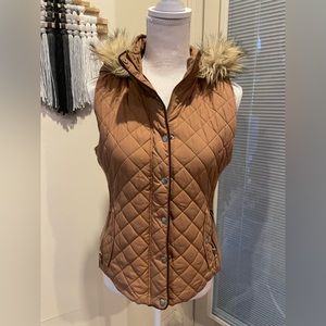 Brown vest jacket